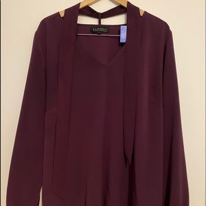 Burgundy Blouse